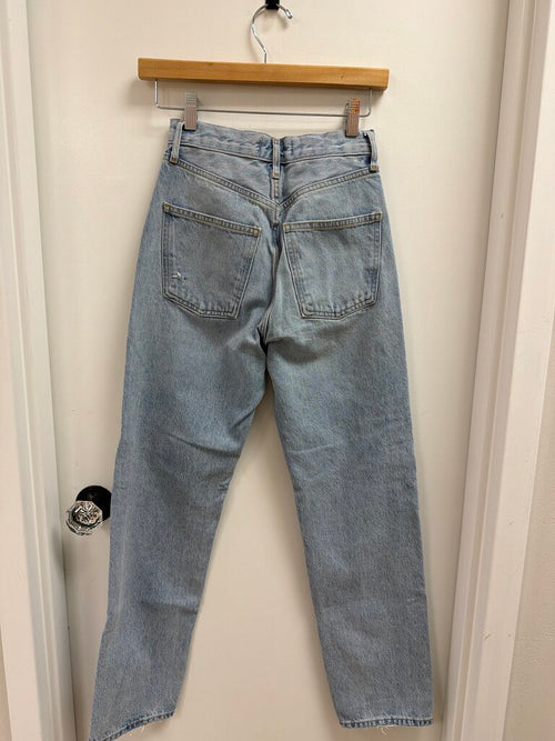 Agolde Light Wash Straight Leg Jean
