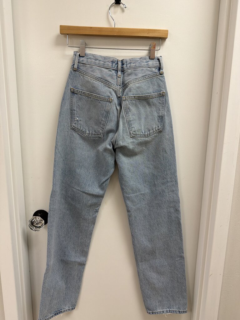 Agolde Light Wash Straight Leg Jean