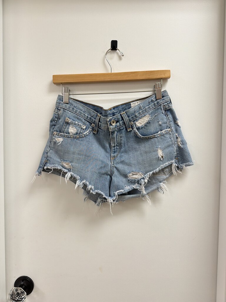 rag & bone Distressed Jean Shorts