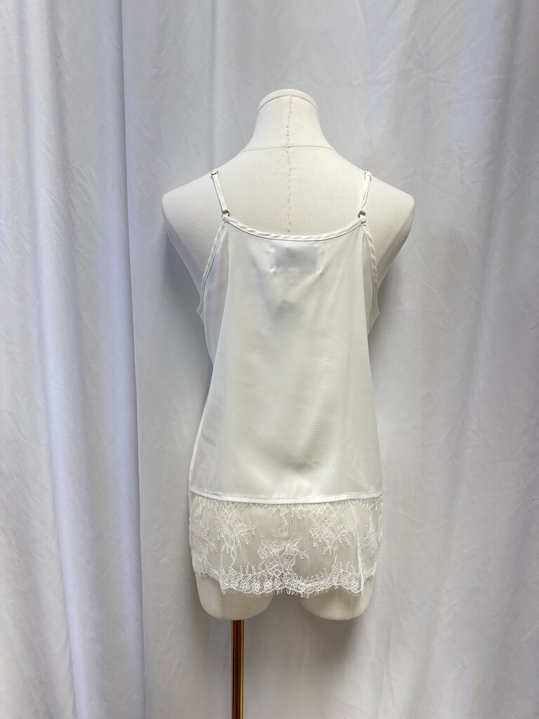Brochu Walker Ivory Lace Trim Tank