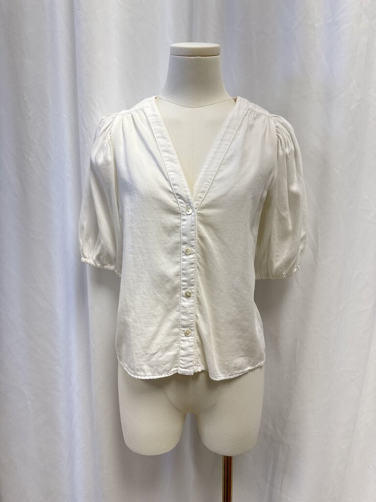 Xirena White Puff Sleeve Top