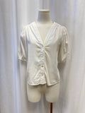 Xirena White Puff Sleeve Top