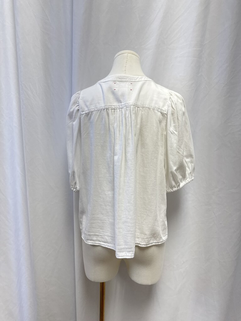 Xirena White Puff Sleeve Top