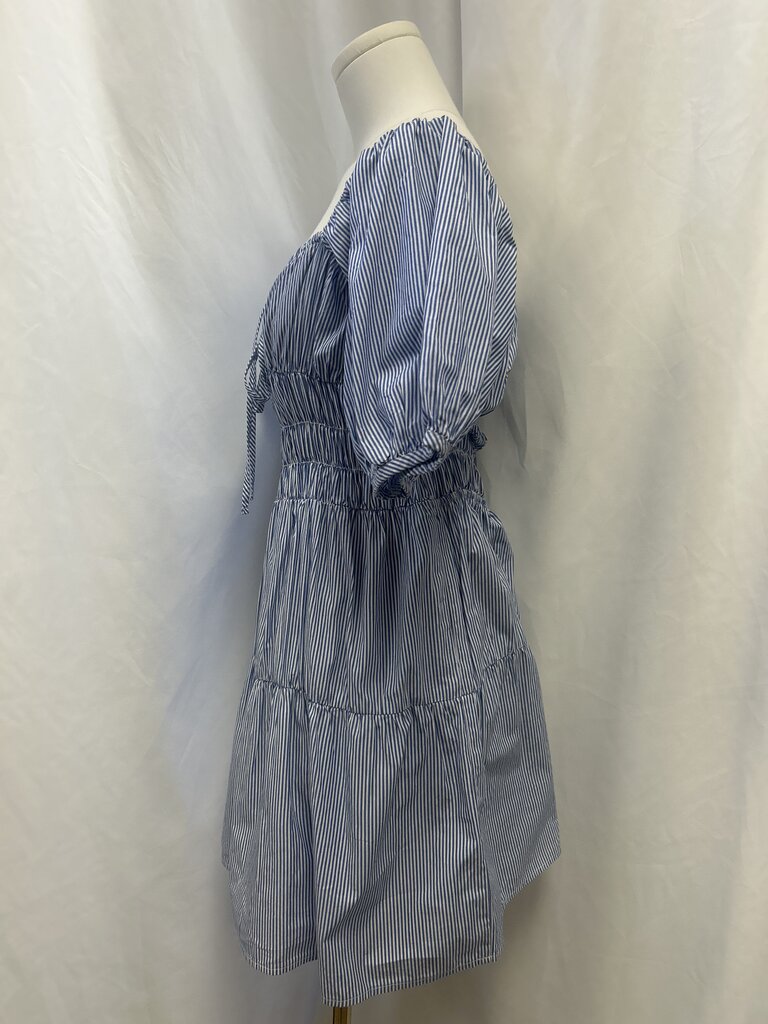 Ciao Lucia Blue Striped Smocked Dress
