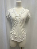 James Perse White Tissue V-Neck Tee