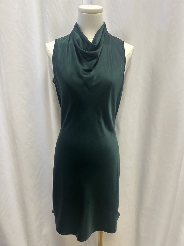 Veronica Beard Emerald Green Satin Dress