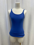 Velvet by Graham Spencer Blue Ribbed Tank