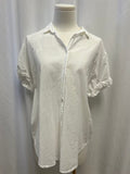 Xirena White Short Sleeve Button Up