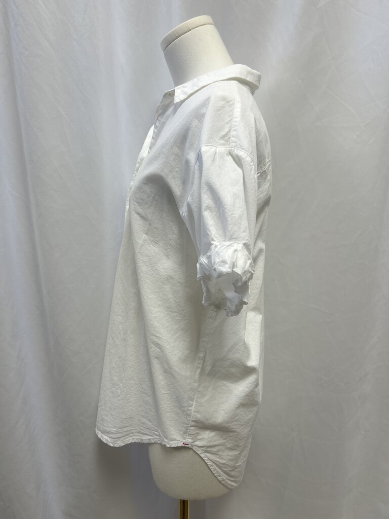 Xirena White Short Sleeve Button Up