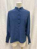 rag & bone Blue Silk Henley