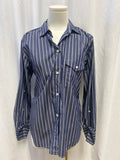 Citizens of Humanity Blue Striped Button Up