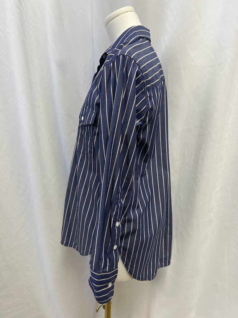 Citizens of Humanity Blue Striped Button Up