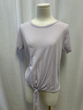 Sundry Lilac Tie Tee