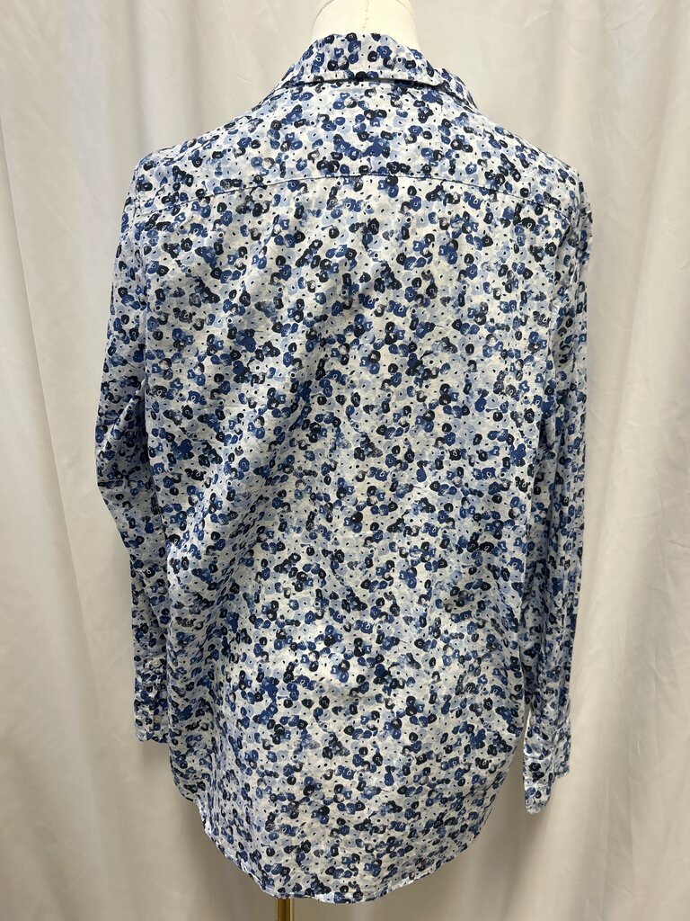 Frank & Eileen Blue Floral Button Up