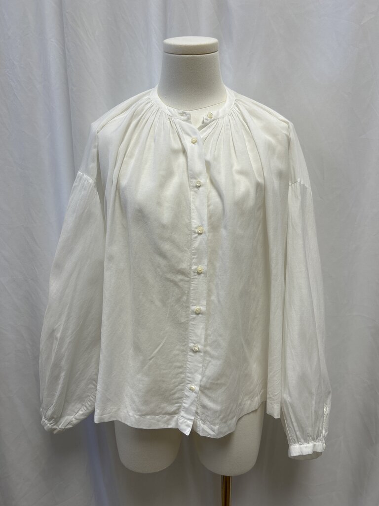 Doen Long Sleeve Cotton Blend Blouse