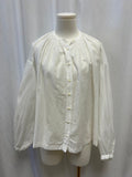 Doen Long Sleeve Cotton Blend Blouse