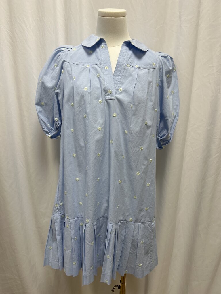 Maje Blue Heart Mini Dress