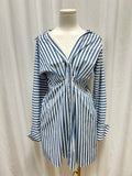 TWP Blue/White Striped Dress