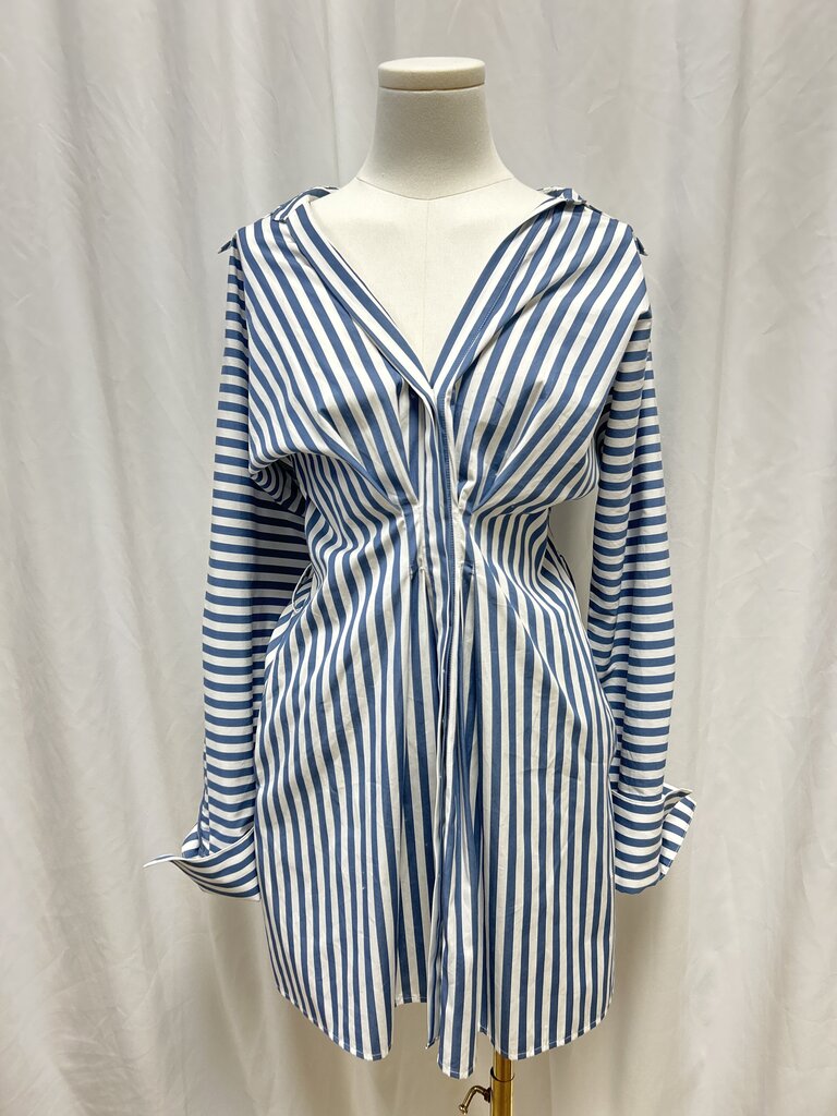 TWP Blue/White Striped Dress