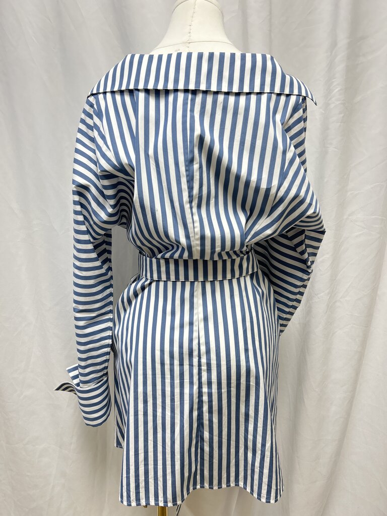TWP Blue/White Striped Dress