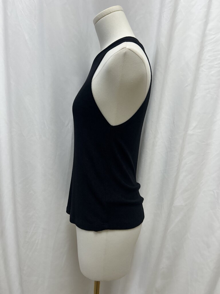 LNA Black Ribbed Tank