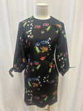 Cynthia Rowley Black Floral Mini Dress
