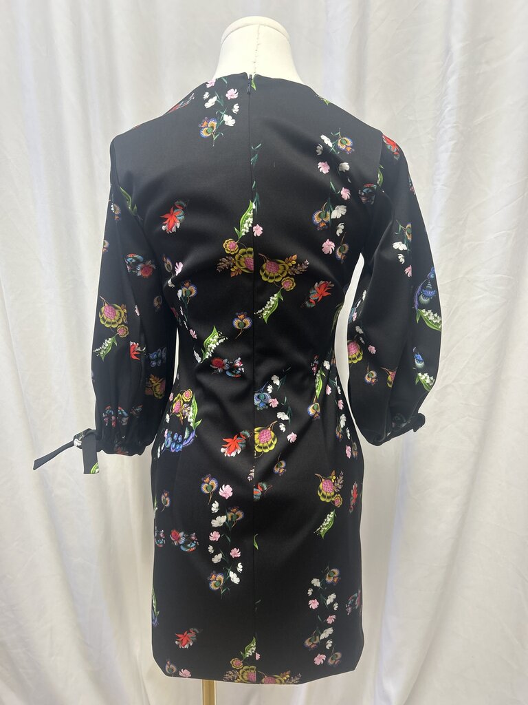 Cynthia Rowley Black Floral Mini Dress