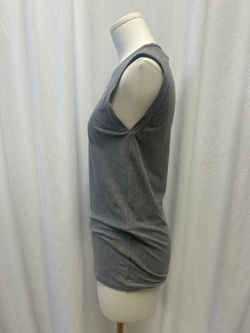 Brunello Cucinelli Grey Sleeveless Top