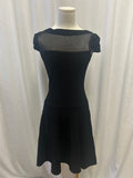 Cynthia Rowley Black Ribbed Mini Dress