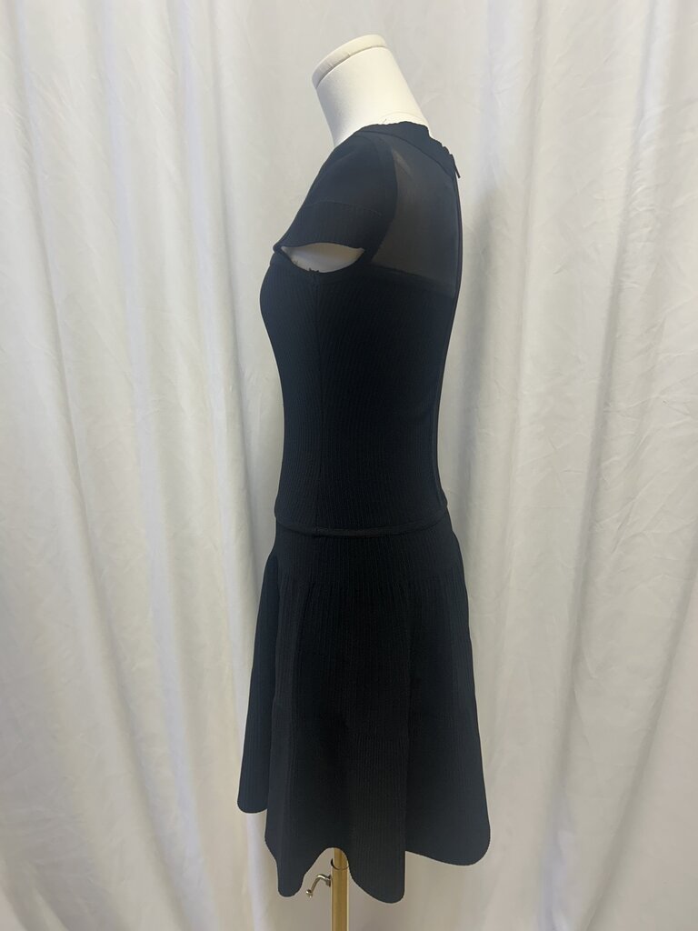 Cynthia Rowley Black Ribbed Mini Dress