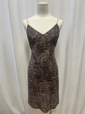 Matteau Brown Printed Slip Dress