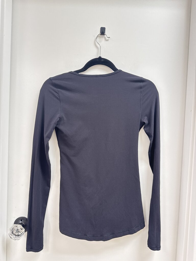 Lululemon Black Wrap Long Sleeve Tee
