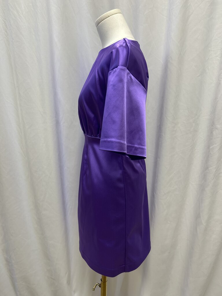 Cynthia Rowley Purple Satin Mini Dress