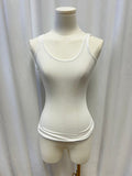 James Perse White Ribbed Tank