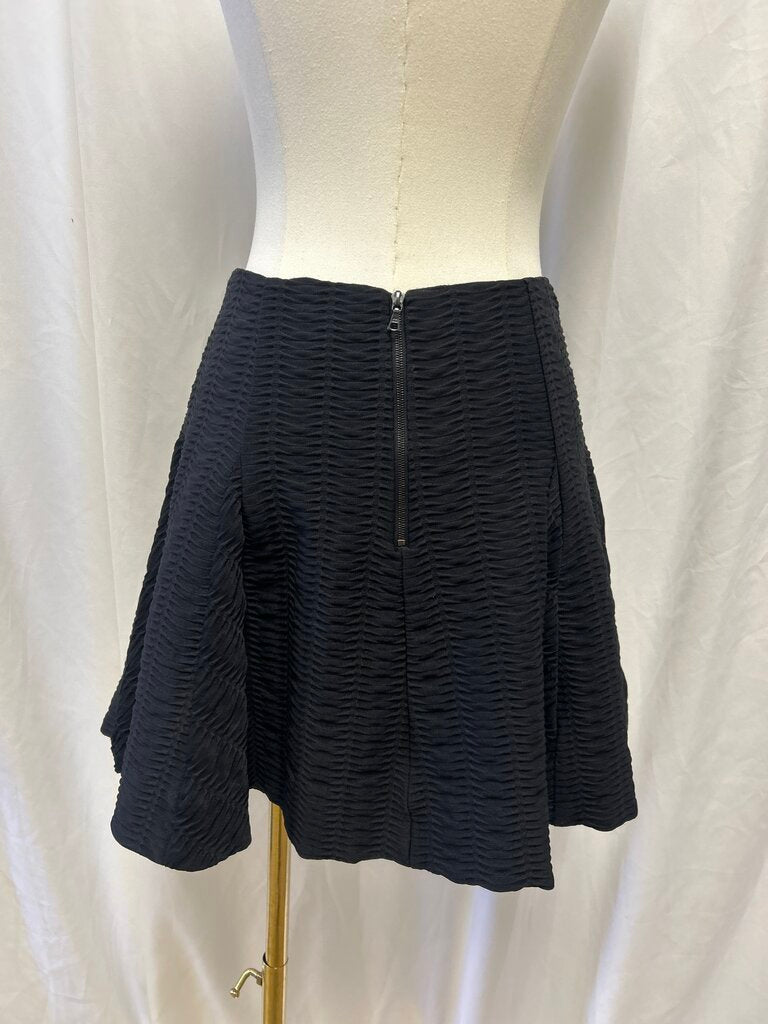Black Flare Mini Skirt