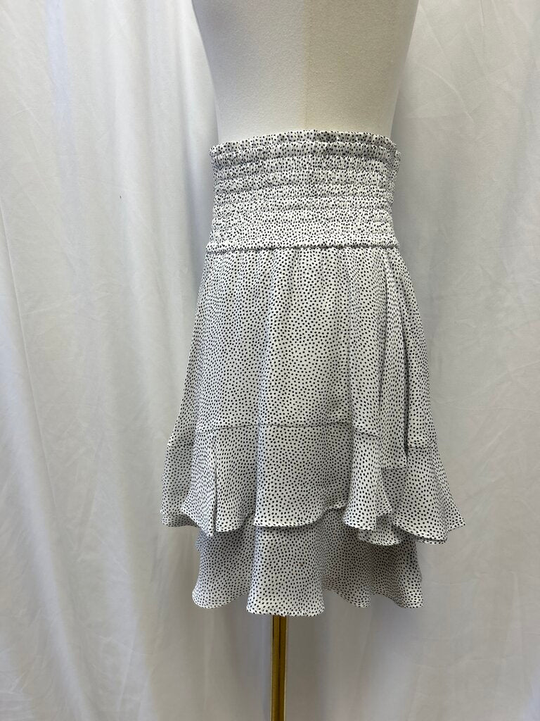 ALC Polka Dot Ruffle Mini Skirt