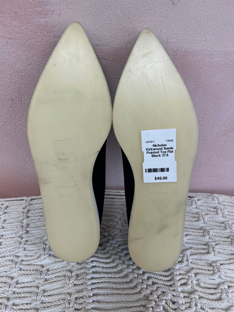 Nicholas Kirkwood Suede Pointed Toe Flat