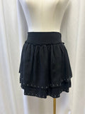 Black Studded Mini Skirt