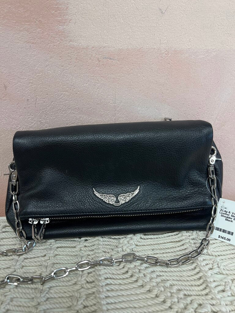 Leather Slouchy Shoulder Bag