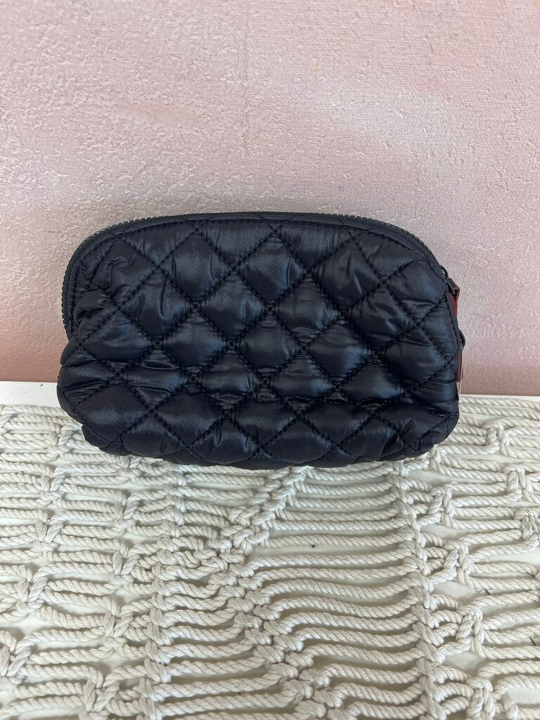 Mini Quilted Cosmetic Pouch Double Zip