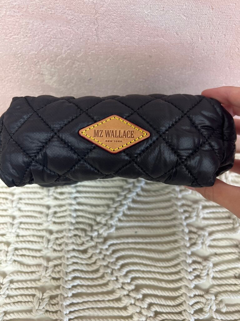 Mini Quilted Cosmetic Pouch Double Zip