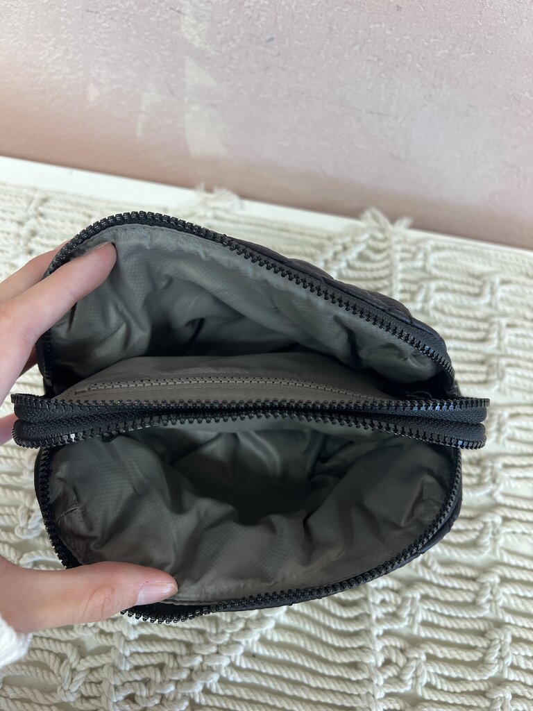 MZ Wallace Mini Quilted Cosmetic Pouch Double Zip