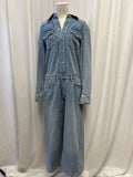 COS Denim Long Sleeve Jumpsuit