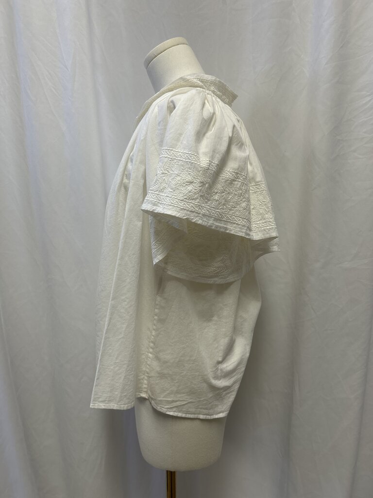 Vanessa Bruno Cream Swing Short Sleeve Top