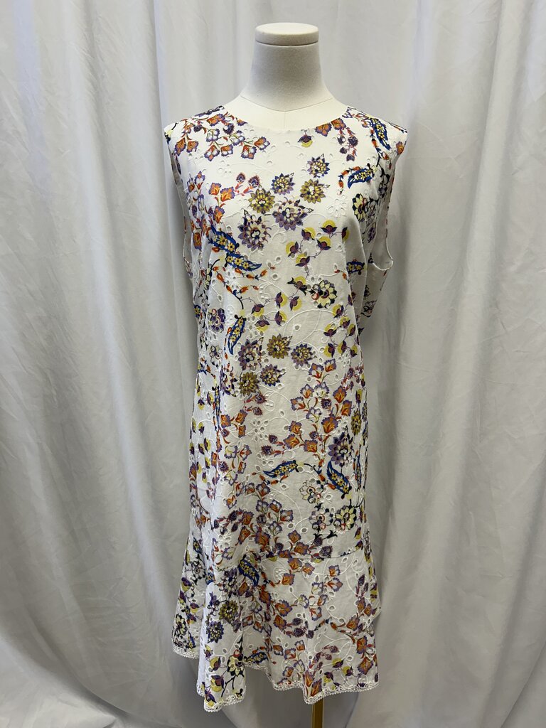 Kobi Halperin Eyelet and Floral Print Shift Dress NWT