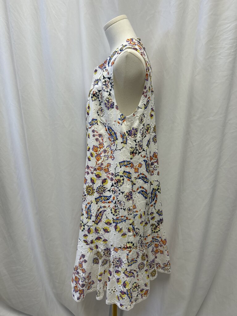 Kobi Halperin Eyelet and Floral Print Shift Dress NWT