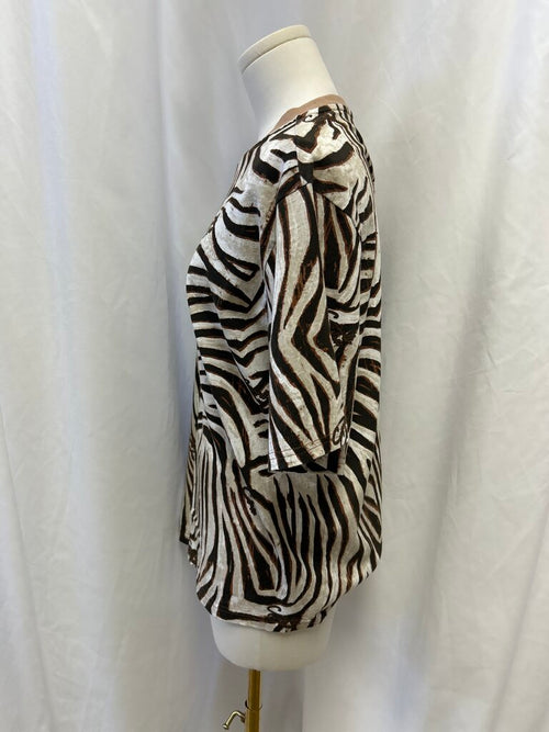 Animal Print Crew Neck Tee