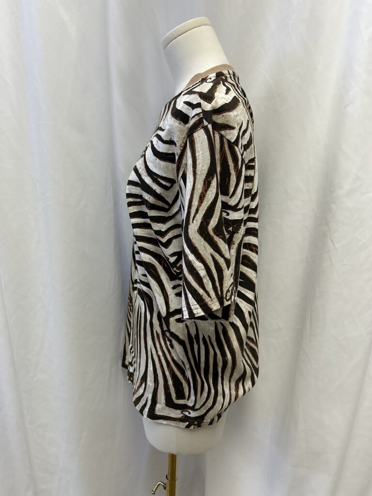 Cavalli Class Animal Print Crew Neck Tee