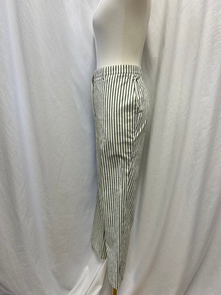Cotton Blend Seersucker Pinstripe Pant