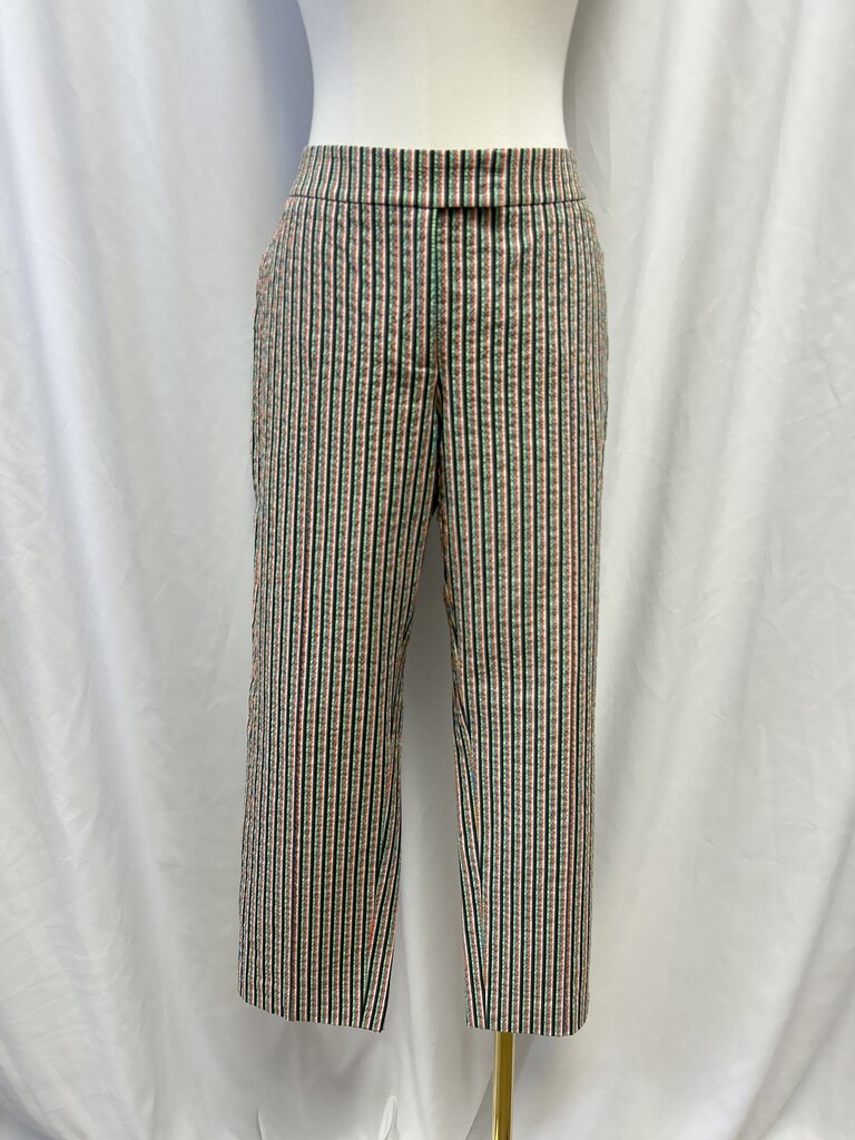 Cotton Blend Seersucker Pinstripe Pant
